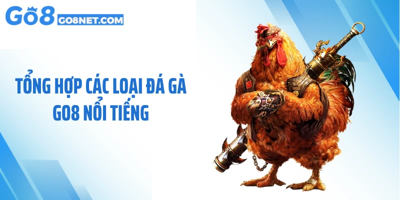 Tổng hợp các loại đá gà GO8 nổi tiếng
